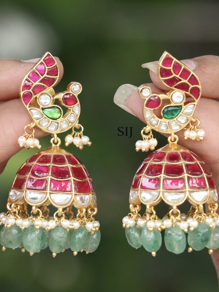 Traditional Jadau Kundan Jhumkas