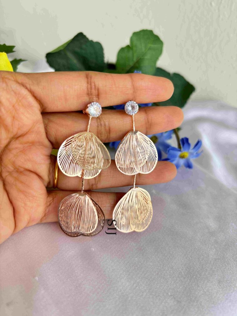 Artificial Heart Drop Earrings