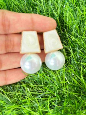 Artificial Pearl Drop Earrings