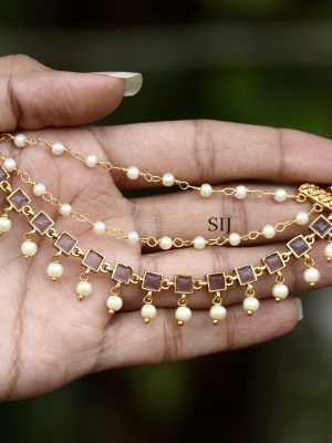 Imitation Kundan Stones Ear Chain