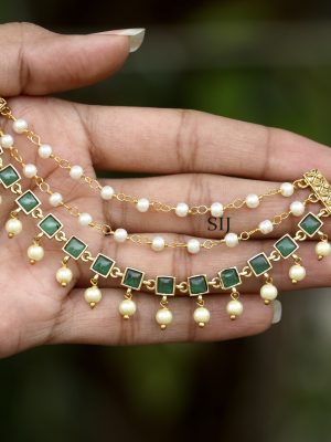 Imitation Kundan Stones Ear Chain