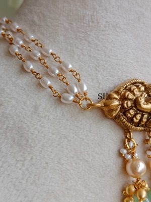 Traditional Pearl Krishna Peacock Jadau Choker