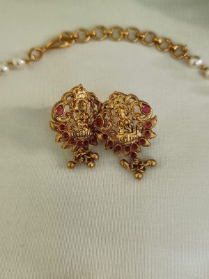 Traditional Lakshmi Pearl Choker Set