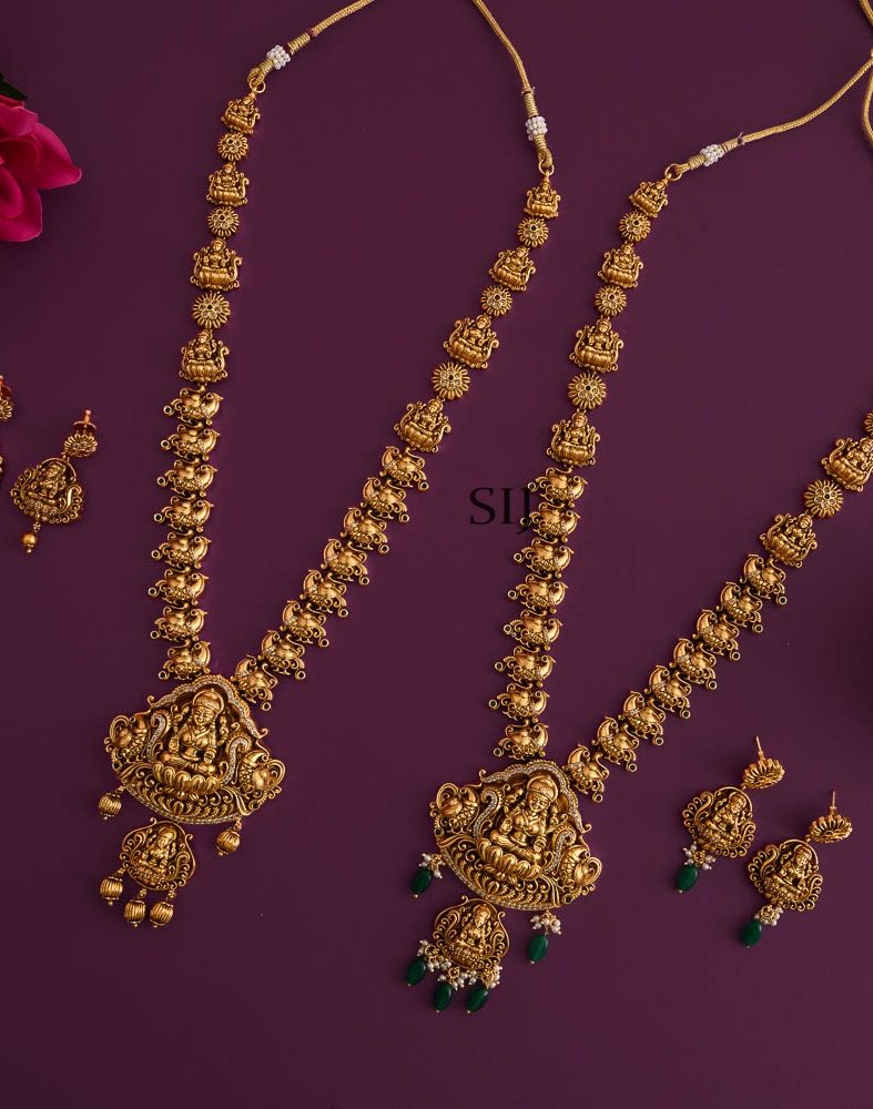 Gold Plated Lakshmi Nagas Haram