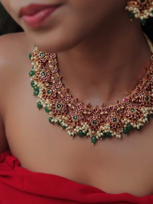 Traditional Kemp Stones Bridal Necklace