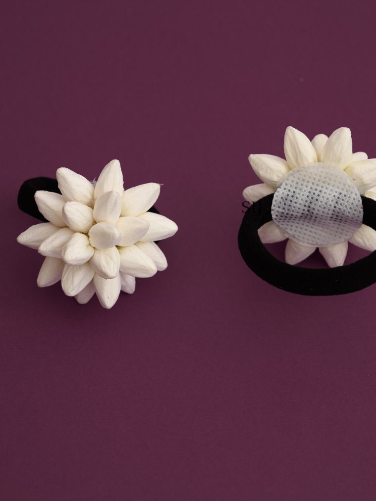 Artificial Jasmine Bud Hair Rubber Band