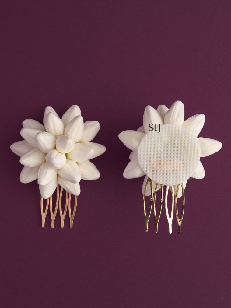 Artificial Jasmine Bud Comb Clip