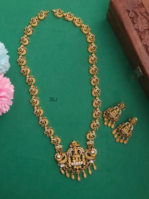 Antique Gold Finish Nagasi Long Haram