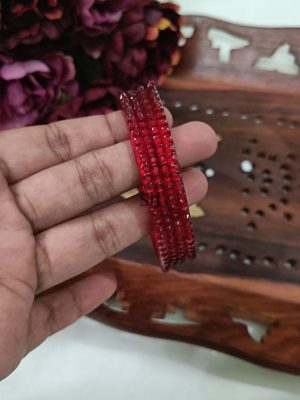 Artificial Glass Bangles Set(Set of 4 Bangles)