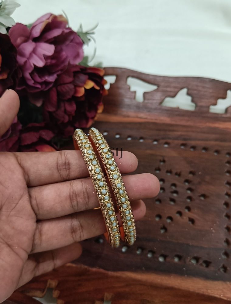 Artificial White Stones Bangles