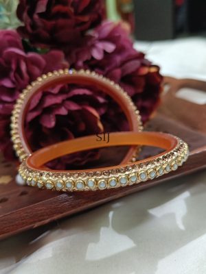 Artificial White Stones Bangles