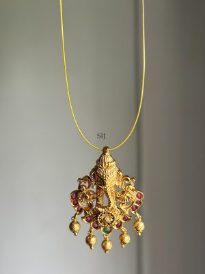 Ganesh Pendant Invisible Necklace Set