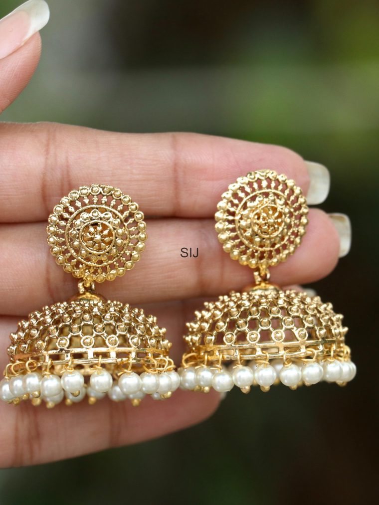 Imitation Annapurna Pearl Jhumkas