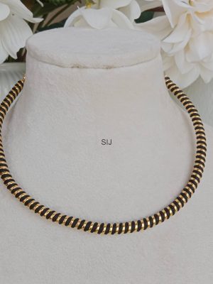 Imitation Black and Gold Hasli Necklace