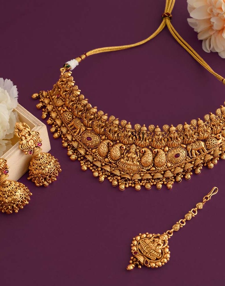 Imitation Maang Design Choker With Tikka