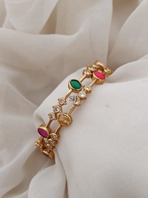 Imitation Multi Colour Stones CZ Bangles