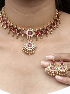 Multicolor Stones Kalpana AD Choker