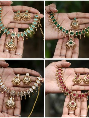 Multicolor Stones Kalpana AD Choker