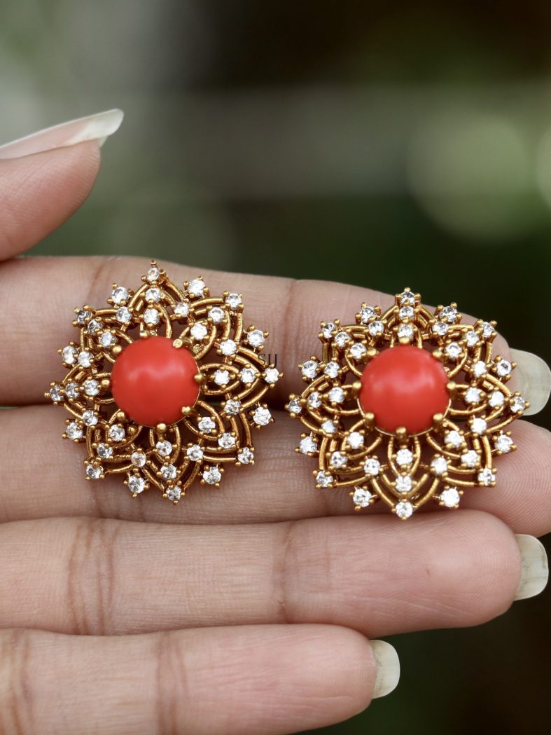 Shakti Marble Stones Ear Studs