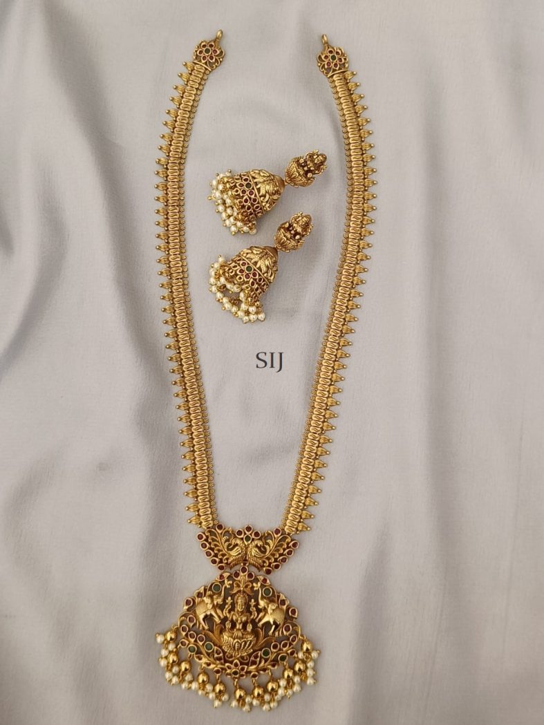 Traditional Lakshmi Pendant Long Haram