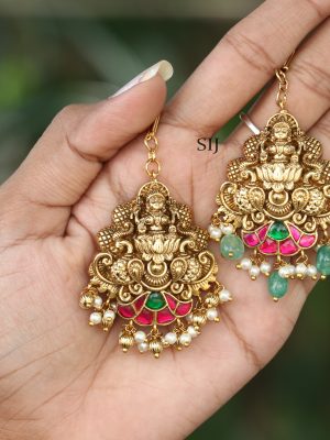 Imitation Lakshmi Design Short Maang Tikka