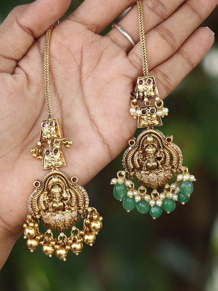 Antique Lakshmi Design Maang Tikka