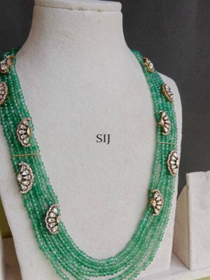 Imitation Green Beads Necklace Set