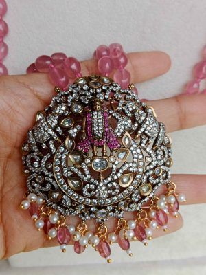 Traditional Pink Victorian Beads Haram