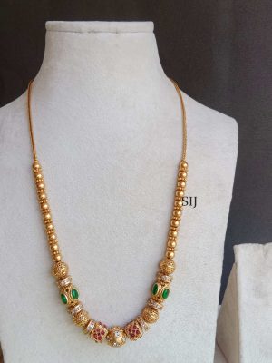 Imitation Gold Beads Necklace