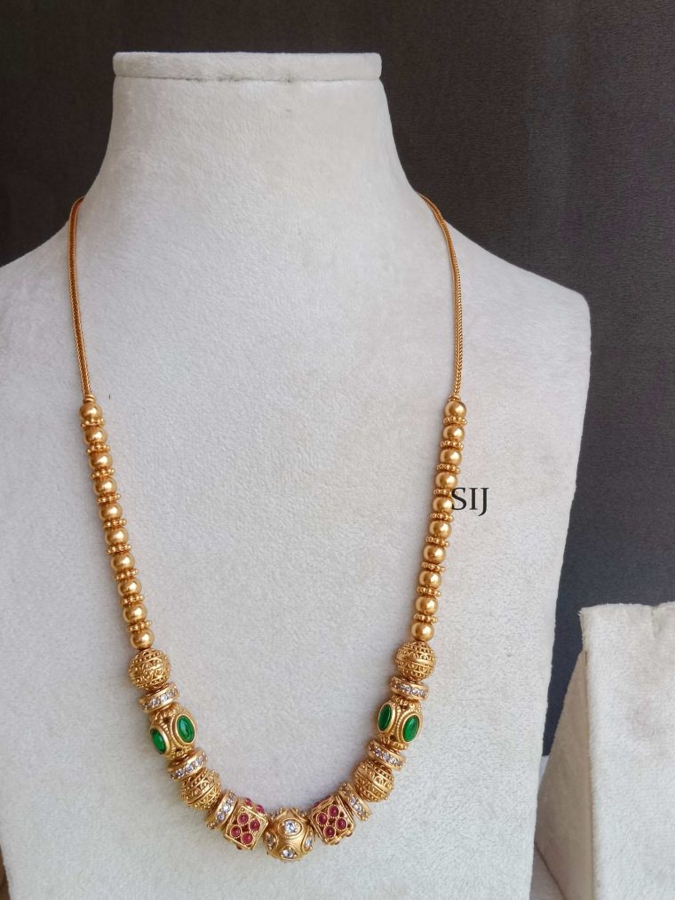 Imitation Gold Beads Necklace