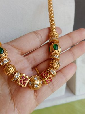 Imitation Gold Beads Necklace