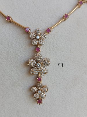 Traditional Flower Design Victorian Necklace