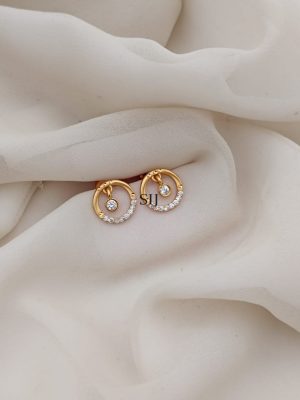 Imitation White Stones Earrings