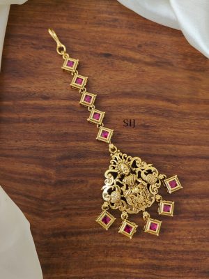 Antique Lakshmi Ruby Stones Tikka