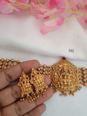 Imitation 5 Layear Beaded Lakshmi Necklace