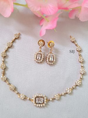 Imitation AD Stones Necklace Set