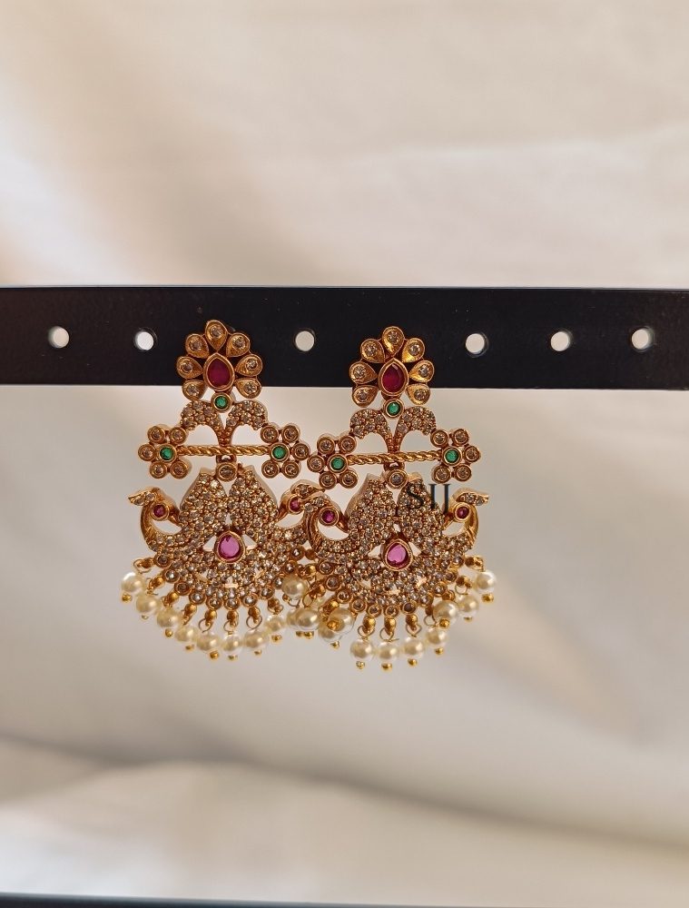 Imitation AD Stones Earrings