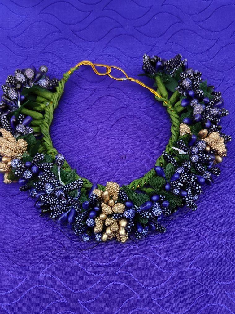 Dark Blue &Gold Color Flower Arch