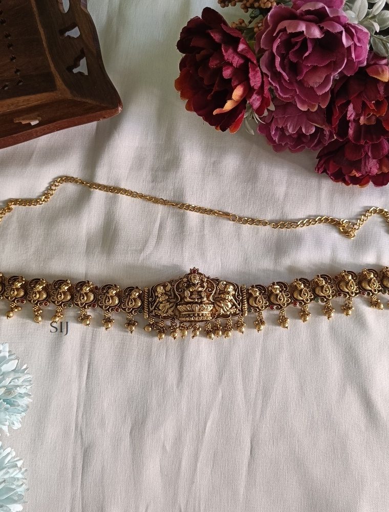 Gold Plated Lakshmi Hip Chain