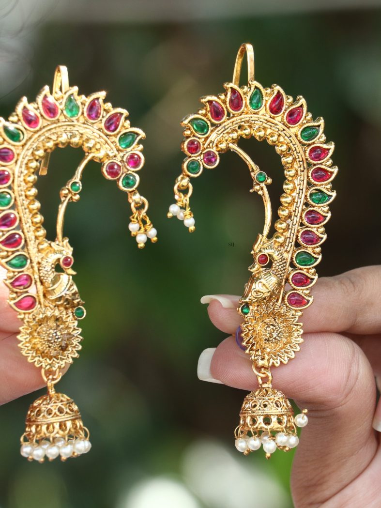 Gold Plated Shahi Kaan Ear-Cuff Earrings