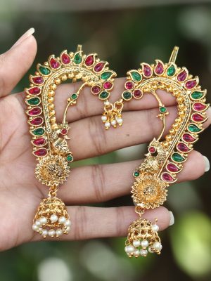 Gold Plated Shahi Kaan Ear-Cuff Earrings