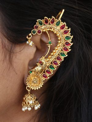 Gold Plated Shahi Kaan Ear-Cuff Earrings