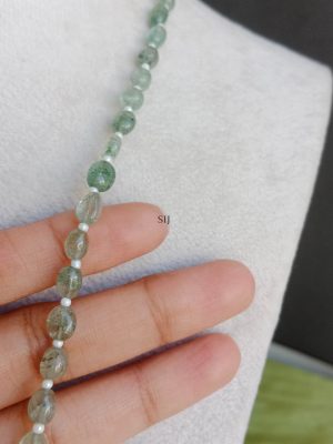 Jadau Pendant Aventurine Beaded Chain