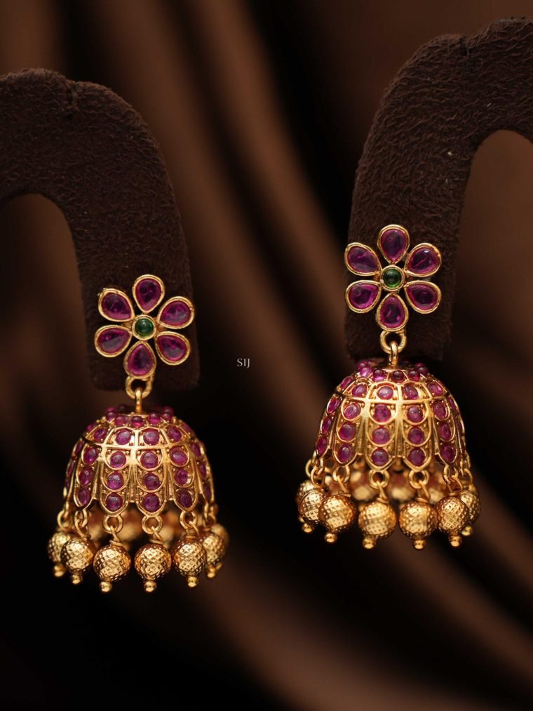 Kemp Stone Floral Design Jhumkas