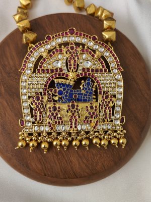 Lord Sri Ranganathar Kemp Pendant Chain