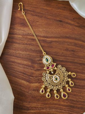 Multicolor Stones Bridal Tikka