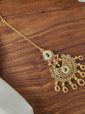 Multicolor Stones Bridal Tikka