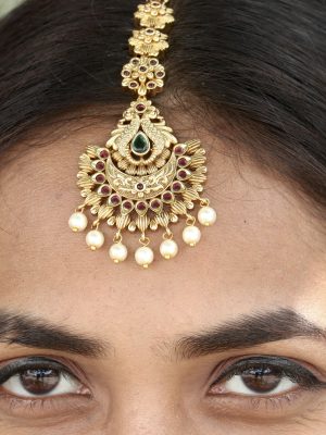 Pearl Drop Flower Design Raga Tikka