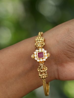 Rivaayat Gold Finish Kada Bangles