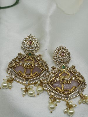 Temple Elephant Designer Earrings